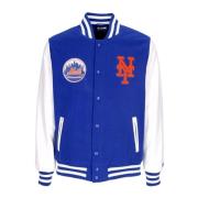 New Era NY Mets Varsity Jacka Eco Läder Blue, Herr