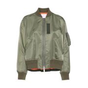 Sacai Khaki Ribbad Krage Jacka Green, Dam