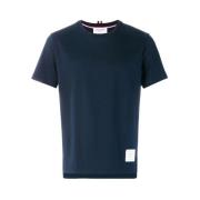 Thom Browne Navy Blue Side Slit Tee Blue, Herr