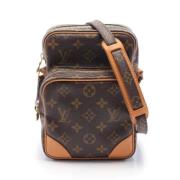 Louis Vuitton Vintage Pre-owned Canvas crossbodyvskor Brown, Dam