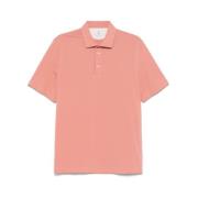 Brunello Cucinelli Korallrosa Polo Tröja Pink, Herr