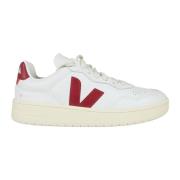 Veja Perforerade Lädersneakers Vit White, Dam