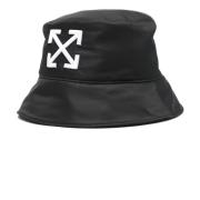 Off White Svart Arrow Bucket Hat Black, Herr