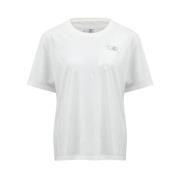 MM6 Maison Margiela Vit Jersey Crew Neck T-shirt White, Dam