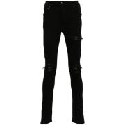 Amiri Svart Distressed Skinny Jeans Black, Herr