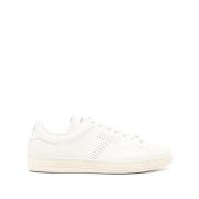 Tom Ford Beige Läder Sneaker med Logodetalj White, Herr