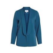 Vila Elastan Blazer Dam Höst/Vinter Kollektion Blue, Dam