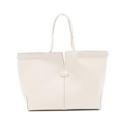 Tod's Vit Handväska med Avtagbar Pouch White, Dam