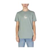 Calvin Klein Jeans Grön Bomull Regenererad Herr T-shirt Green, Herr