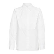 InWear Blus med volanger Pure White White, Dam