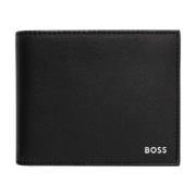 Hugo Boss Läder Herr Plånbok Vår/Sommar Kollektion Black, Herr