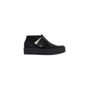 Clarks Wallabee Cup Boot i Nubuck - Svart Black, Dam