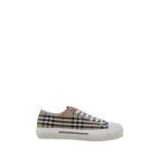 Burberry Bomull Sneakers med Ikonisk Mönster Beige, Herr