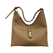 Furla Elegant Dropformad Handväska Brown, Dam