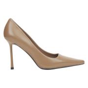 Estro Beige Högklackade Pumps för Kvinnor tillverkade av Äkta Läder Be...