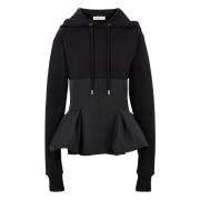 Nina Ricci Hoodie MED Kontrasterande Black, Dam