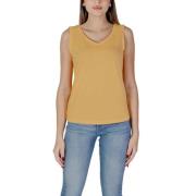 b.young Gul Bomull Tops & T-shirt Yellow, Dam