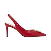 Roberto Cavalli Lyxiga läder slingbacks för speciella tillfällen Red, ...