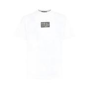 Roberto Cavalli Djurmönster Crew-neck T-shirt White, Herr