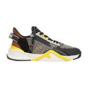 Fendi MultiColour Slip-On Sneakers med Vågig Sula Multicolor, Herr