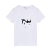 Patrizia Pepe Slogan T-Shirt Art. 8M1680J061 White, Dam