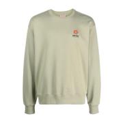 Kenzo Sage Green Crew-Neck Sweatshirt Green, Herr