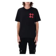 Amiri Svart Grafiskt Tryck T-shirt Black, Herr