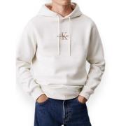 Calvin Klein Monologo Hoodie i Trendig Stil Beige, Herr