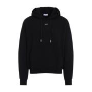 Off White Svart Sweatshirt Casual Stil Black, Herr