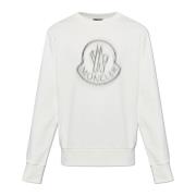 Moncler Sweatshirt med logotyp Beige, Herr