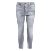 Dsquared2 Grå Jeans med Rensad Effekt Gray, Herr