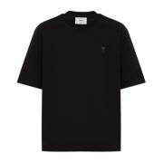 Ami Paris T-shirt med logotyp Black, Dam