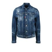 Dsquared2 Stiligt bomullsblandat ytterplagg Blue, Herr