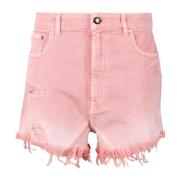 Semicouture Denim Shorts Pink, Dam