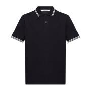 Moncler Polo med logotyp Black, Herr