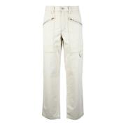 Isabel Marant Bomull Canapa Byxor White, Herr