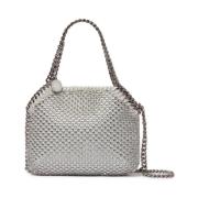 Stella McCartney Kristall Kedjeväska Vit/Silver Gray, Dam