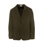 Drykorn Marls Blazer med Fallande Revers Green, Herr