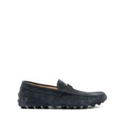 Tod's Blå Läder Penny Loafer Skor Blue, Herr