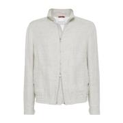 Brunello Cucinelli Elegant Kappor Kollektion Gray, Herr