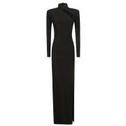 The New Arrivals Ilkyaz Ozel Elegant Svart Klänning Black, Dam