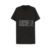 Balenciaga Svart Bomull T-shirt med Logotyptryck Black, Unisex