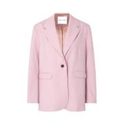 Samsøe Samsøe Oversized Haven Blazer med viskos Pink, Herr