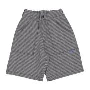 Usual Strukturerade tygshorts Grå/svart Gray, Herr