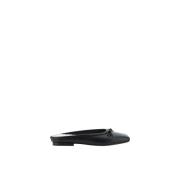 Brunello Cucinelli Geometrisk Tå Slip-On Ballerinas med Båge Black, Da...