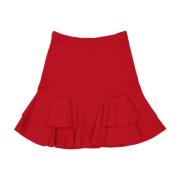 Boutique Moschino Röd Stretchkjol Elegant Stil Red, Dam