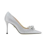 Mach & Mach Glitter Båge Stilettklack Pumpar Gray, Dam