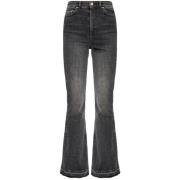 Ganni Stiliga Denim Jeans Black, Dam