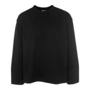 Diesel Casual Sweatshirt med Ribbade Detaljer Black, Herr