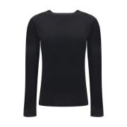 Fabiana Filippi Silke Crew Neck Långärmad Tröja Black, Dam